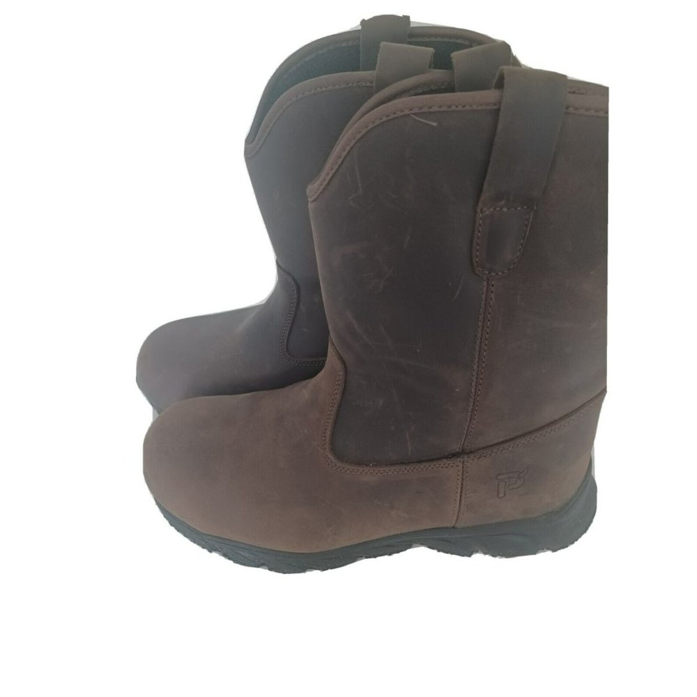 PROPET Mens Smith Construction BOOT size 9,Brown, Suede, composite toe